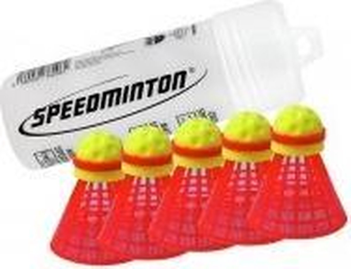 Speedminton FUN Speeders - 5 stuks - crossminton - speedbadminton