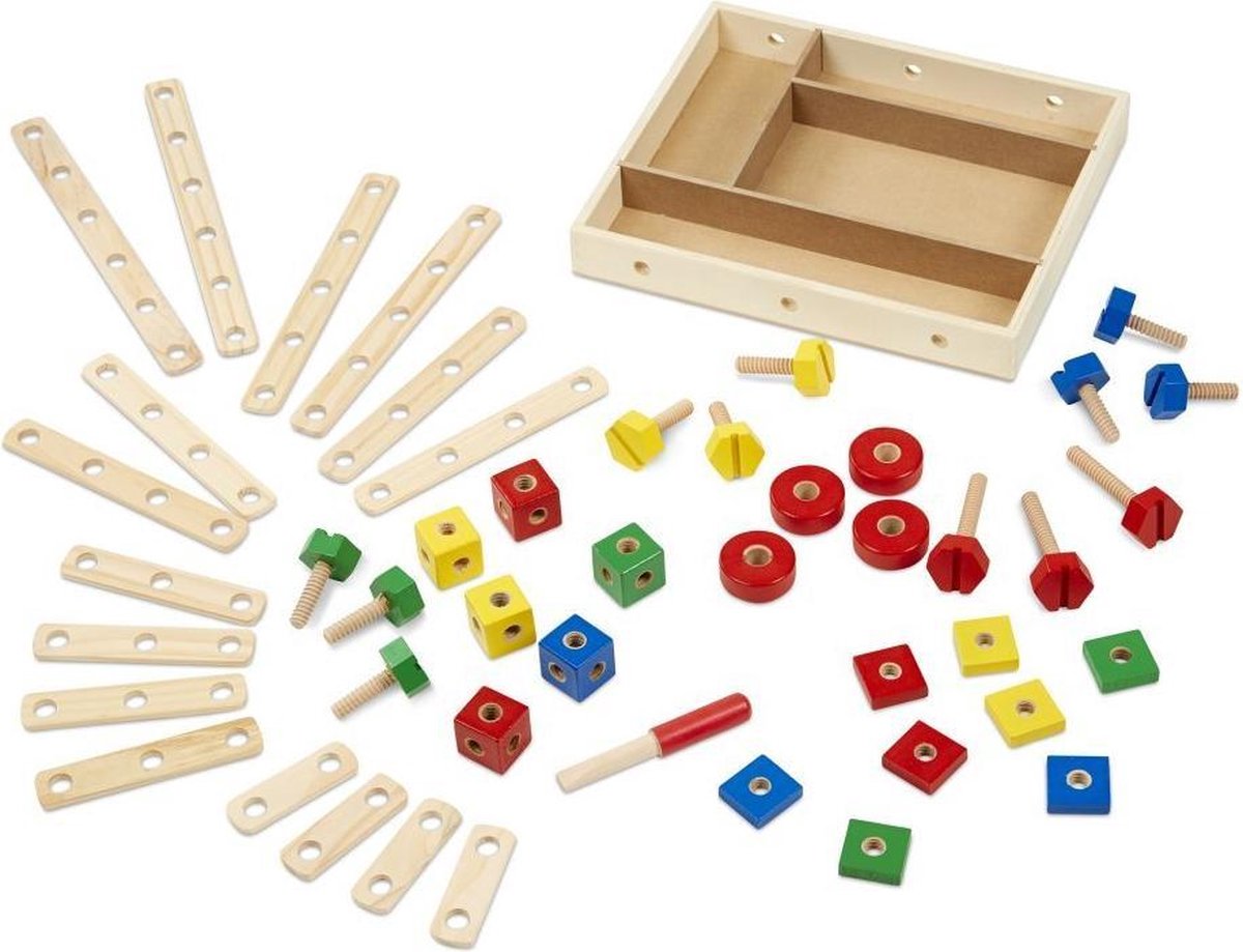 Melissa & Doug Houten Constructie Set 48-delig