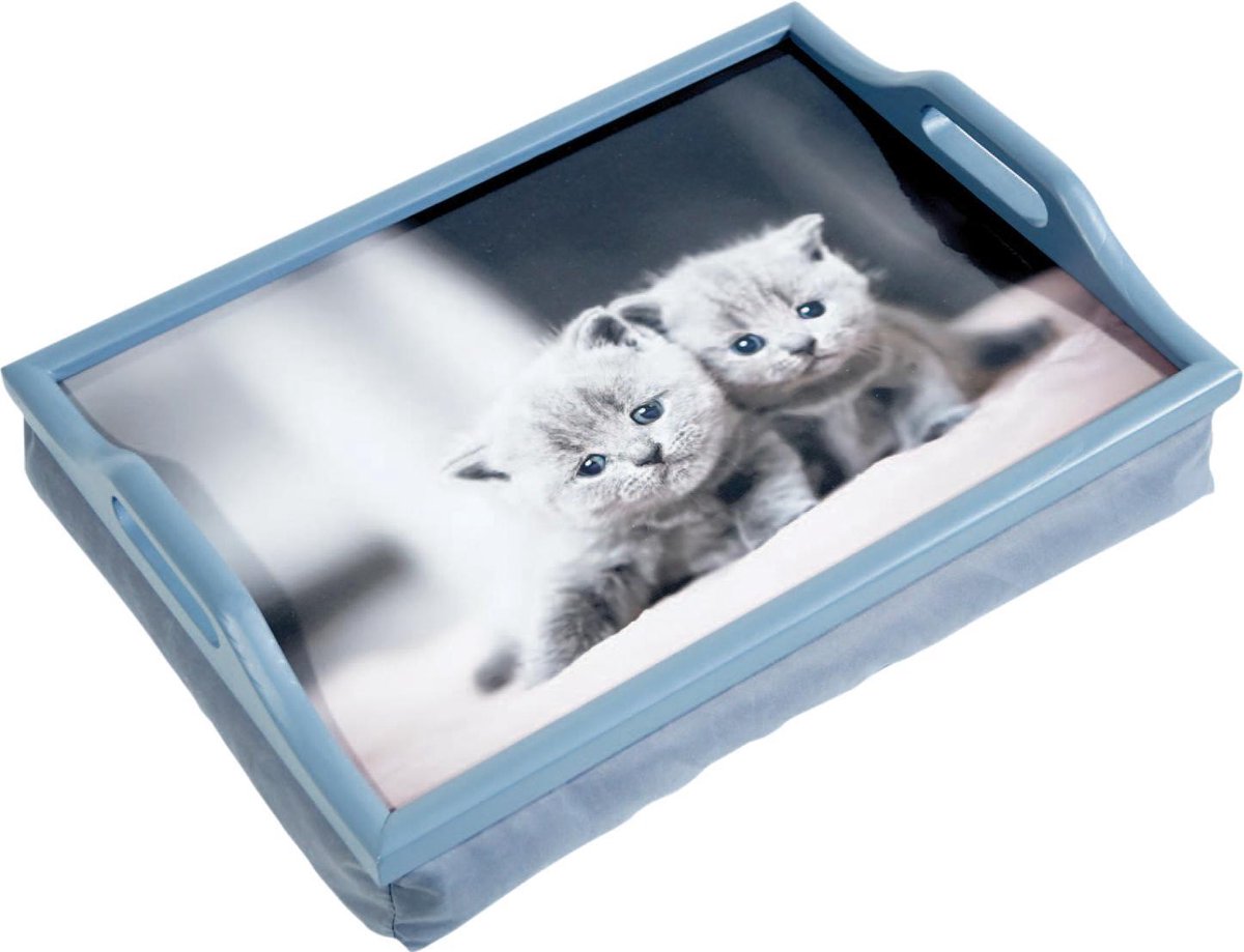 Aidapt schootdienblad met print - kittens