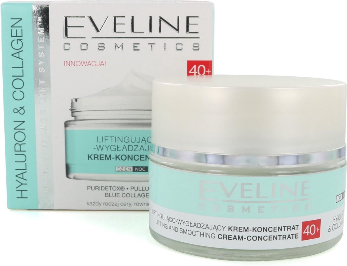 Eveline Cosmetics Hyaluron & Collageen Dag En NachtcrÃ¨me 40+ 50ml.