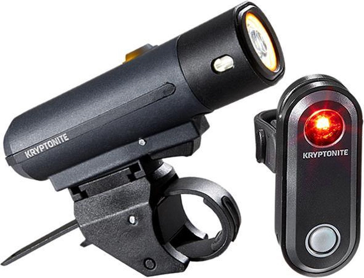 Kryptonite Fietsverlichting led F-300/r-30 Zwart 2-delig