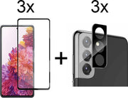 Beschermglas Samsung S21 Plus Screenprotector Full 3 stuks - Samsung Galaxy S21 Plus Screenprotector - Samsung S21 Plus Screen Protector Camera - 3 stuks