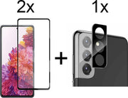 Beschermglas Samsung S21 Screenprotector Full 2 stuks - Samsung Galaxy S21 Screenprotector - Samsung S21 Screen Protector Camera - 1 stuk
