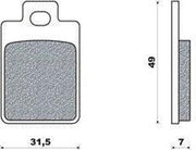 Remblokset Newfren FD0225 Piaggio Sfera-RST'96  Voor