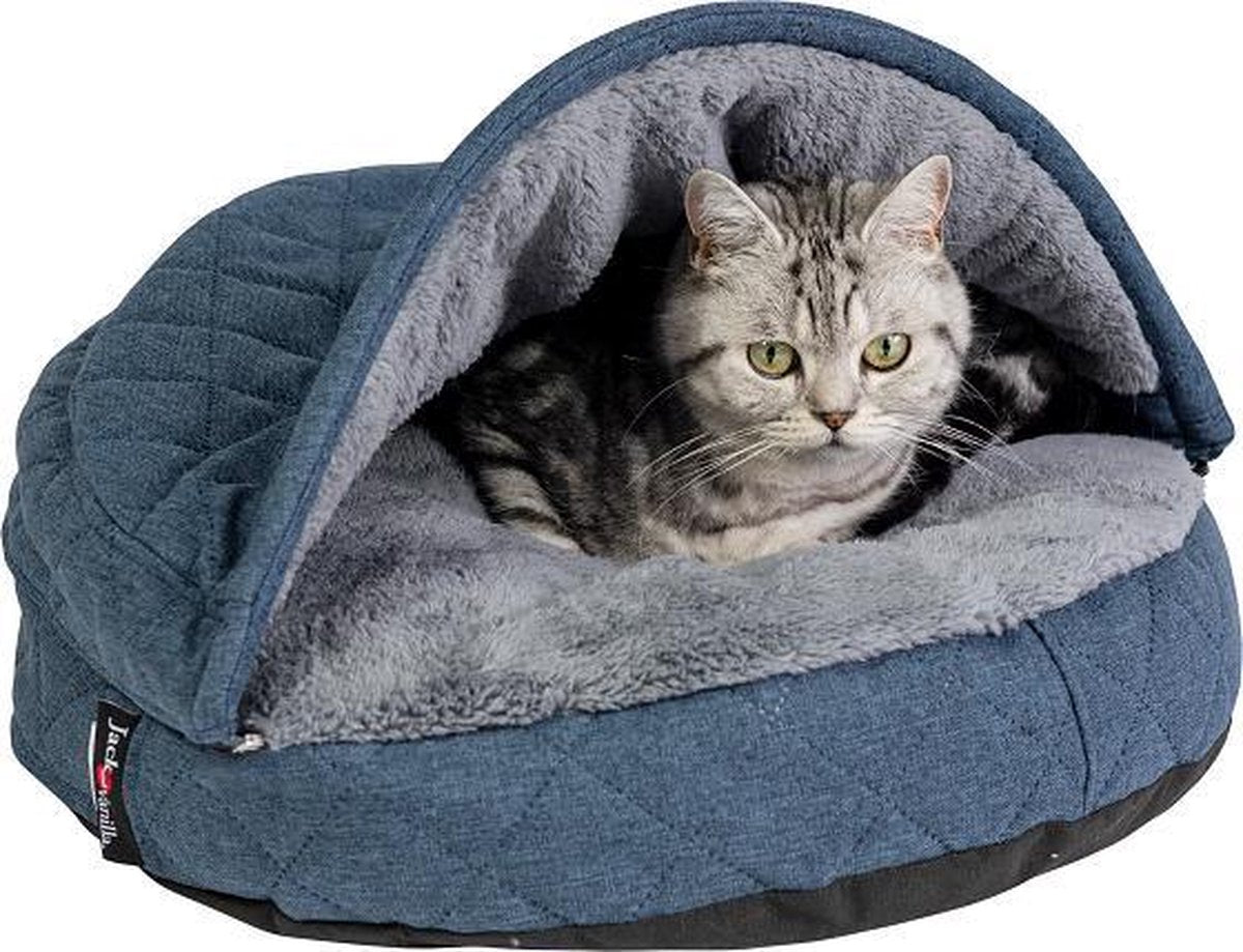 Jack and Vannilla Orthopedisch Snuggle Nest-blauw-S