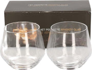 2x Whisky glazen transparant 360 ml  - Whisky glas 2 stuks