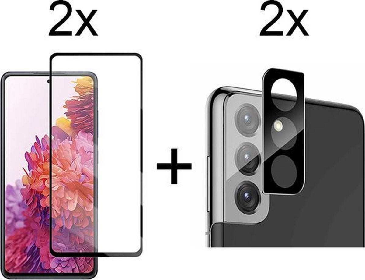 Beschermglas Samsung S21 Plus Screenprotector Full 2 stuks - Samsung Galaxy S21 Plus Screenprotector - Samsung S21 Plus Screen Protector Camera - 2 stuks