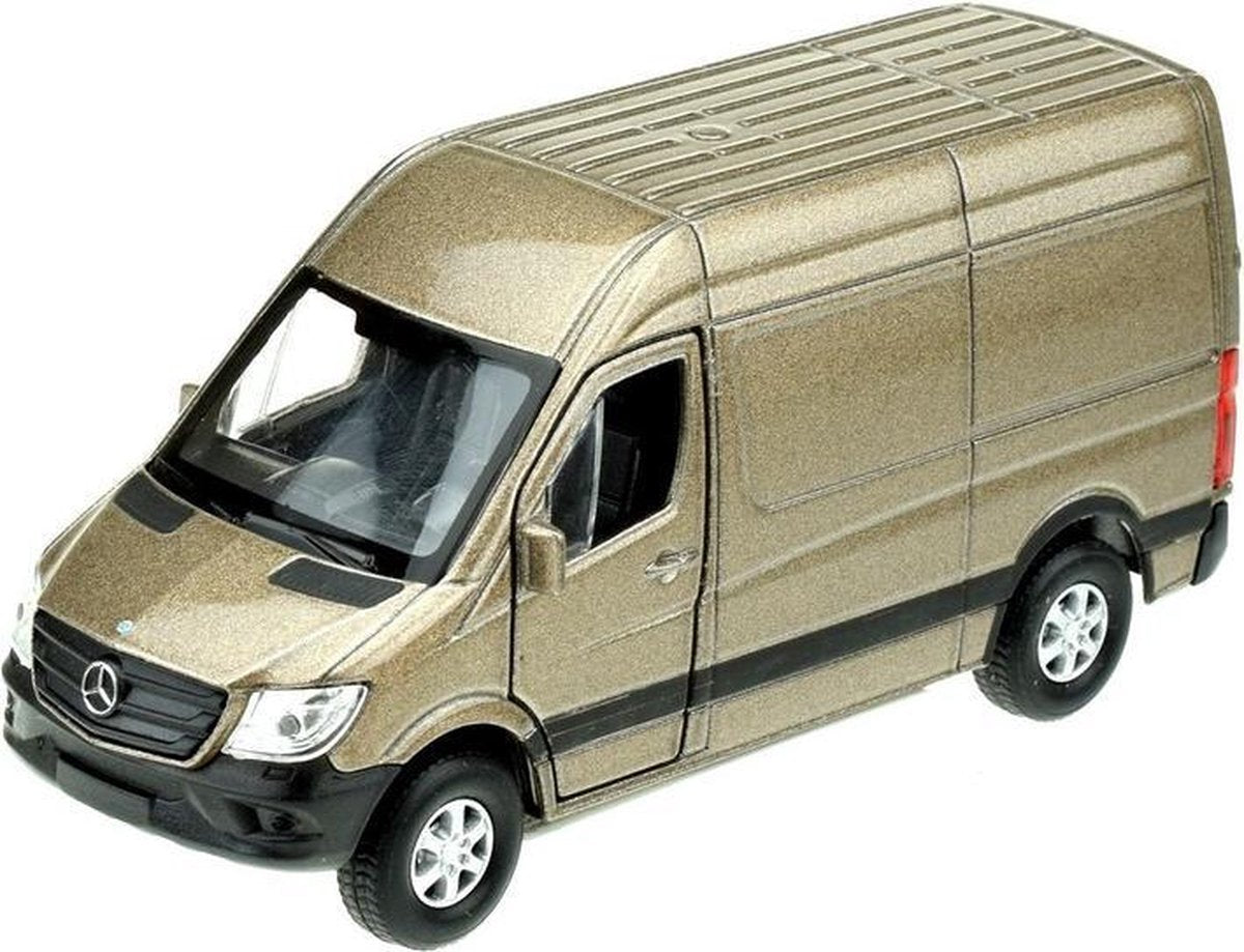 Modelauto Mercedes Benz Sprinter taupe 1:34