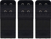 Trendfield BH Verlengstuk 2 Haakjes - 3Pack- Zwart