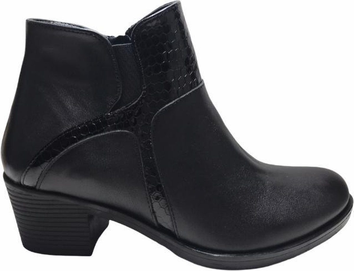 manlisa snake  5.5 cm haklaarsje W232-7003 zwart mt 38