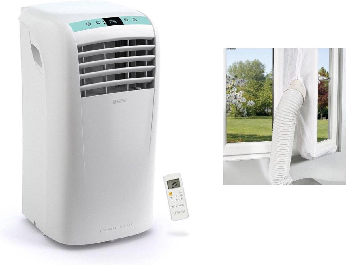 Olympia Mobiele Airco met Luchtslang en Raamafdichtingsset - splendid Dolceclima 10P - 1000W - Max. 30m²