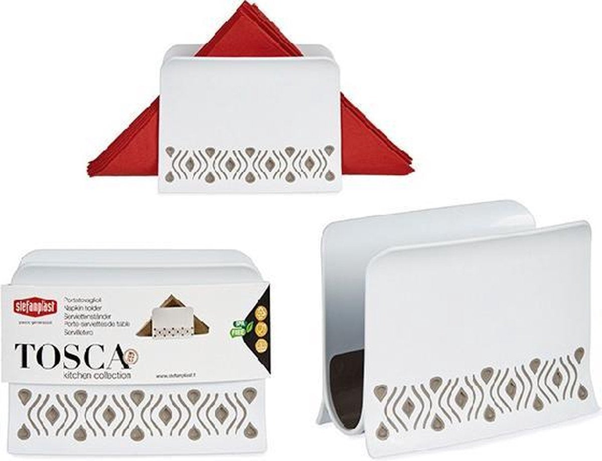 Servethouder Tosca Beige Plastic