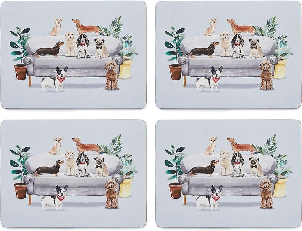 Placemats (4 st.) Curious Dogs