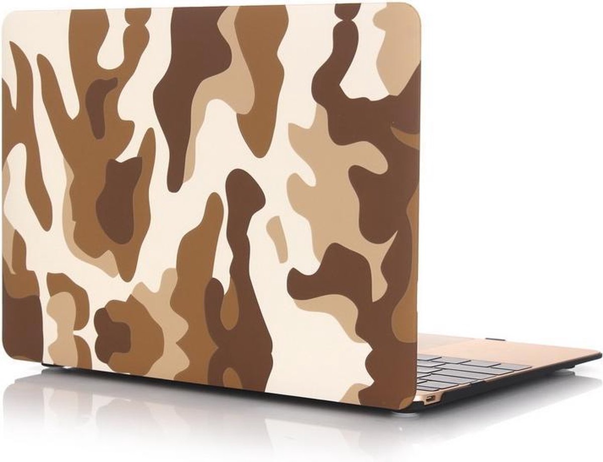 Mobigear Hard Case Frosted Camouflage Bruin voor Apple MacBook 12 inch