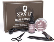 XAVIX Baardgroei serum - Verzorgende Baardgroei Set – 5 stuks set - Dermaroller – Baardolie – Schaar - Kam - Baardverzorgingsproducten – Cadeau set