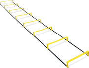eSam®  Coordinatieladder met mogelijkheid tot verhoging - Loopladder - Snelheidsladder - Elevation Ladder - 2-in-1 - Agility Ladder + Horden - ca. 4