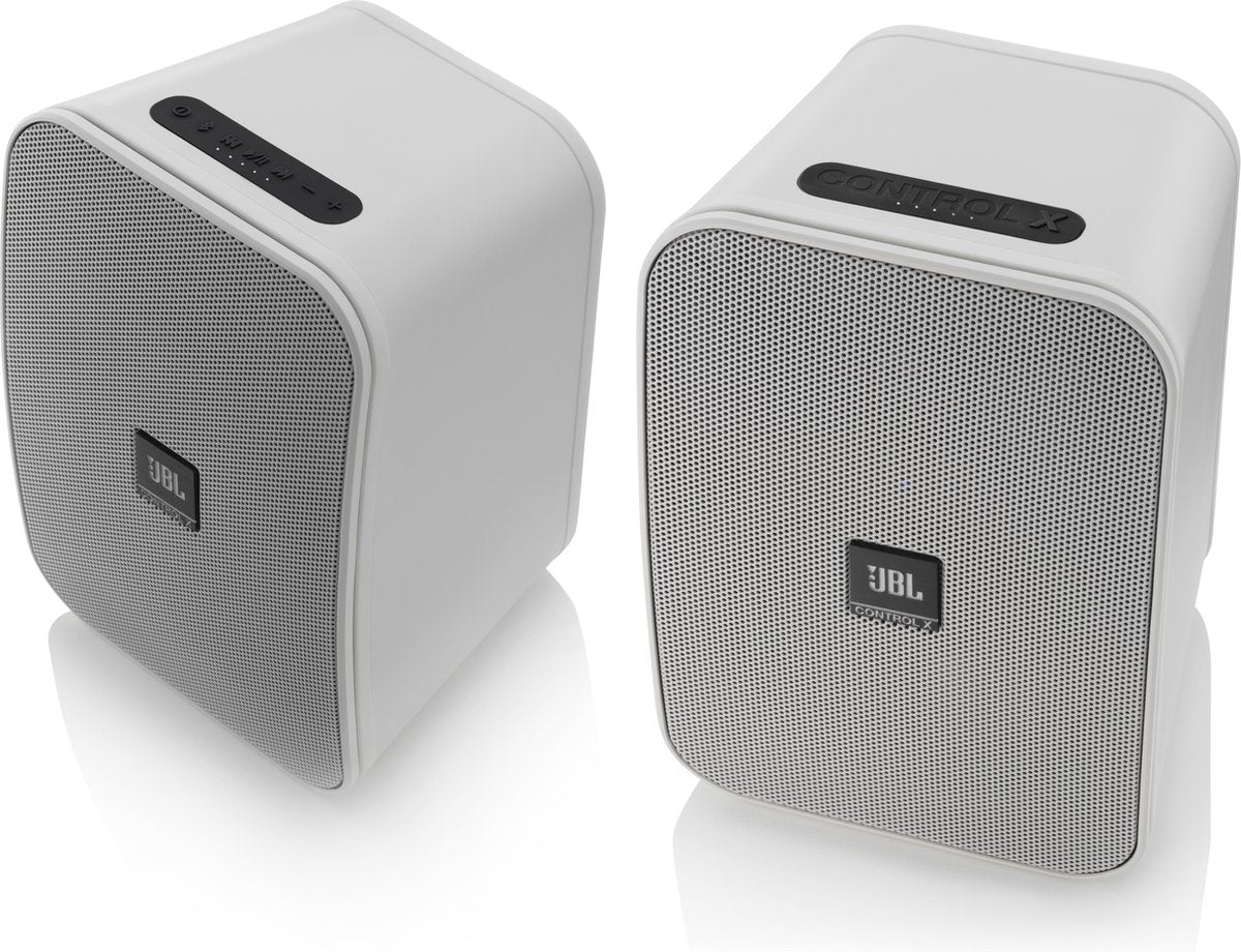 JBL Control X Wireless Wit - Actieve Boekenplankspeaker met Bluetooth - 2 stuks
