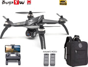 Drone Bugs 5W met 4K Ultra HD live camera + GPS 1000M en volgsysteem - Brushless motoren - Extra accu pack en Origineel Opbergtas !