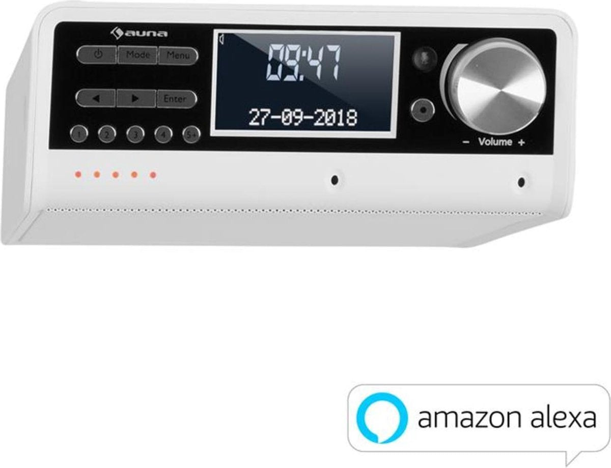 auna Intelligence DAB+ keukenradio Alexa VoiceControl Spotify Bluetooth