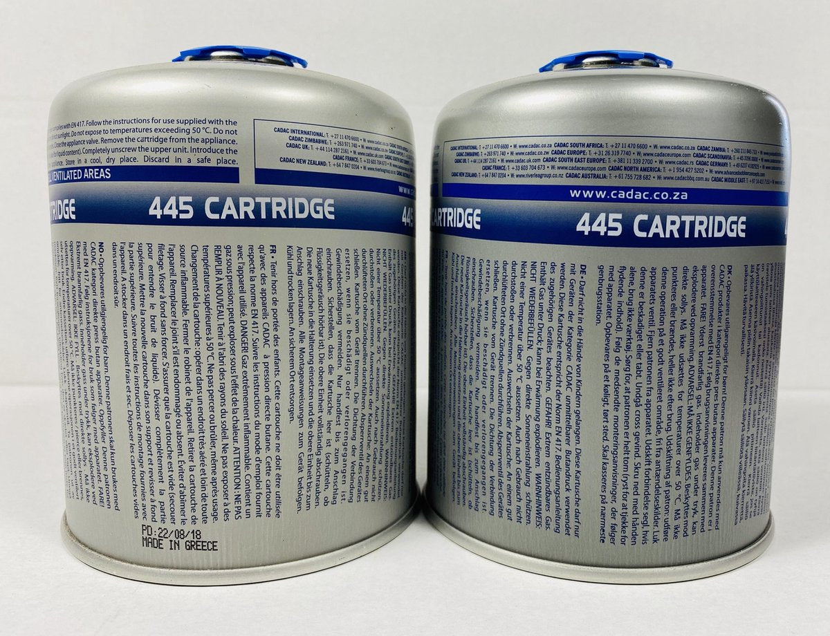2 X Cadac gascartridge 445 gram met schroefdraad