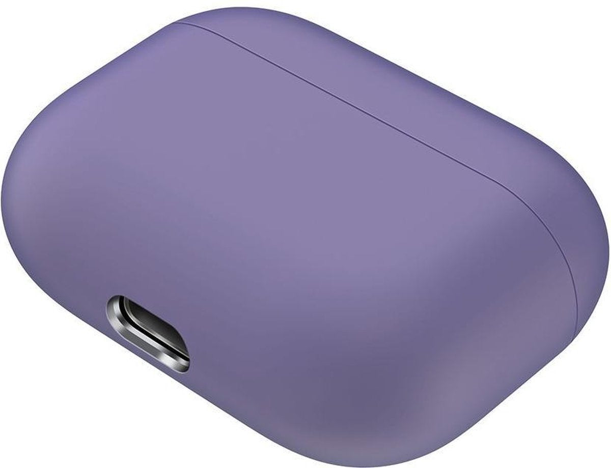 Case Cover Voor Apple Airpods Pro- Siliconen design-Lichtpaars Watchbands-shop.nl