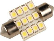 Blauwe Auto Interieur Lamp 3528 SMD 12 LED 31mm 12V