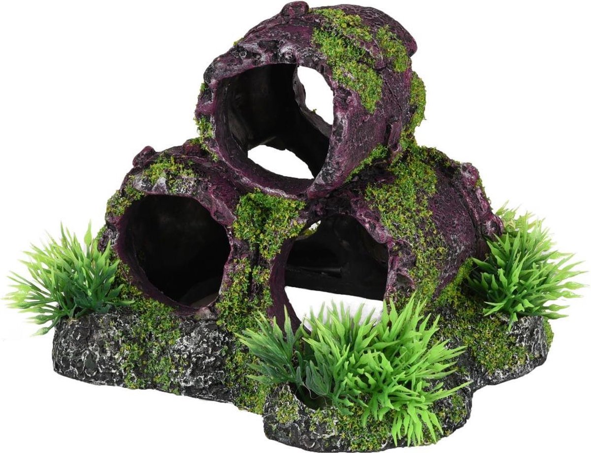 Aquarium decoratie Moza Rioolbuizen - 13 x 11 x 11 cm