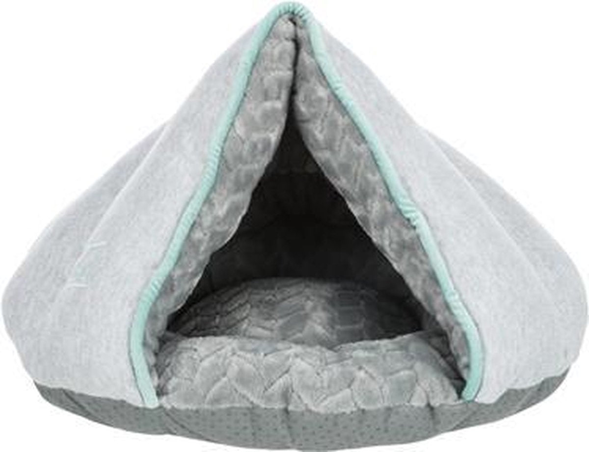 Trixie junior kattenmand iglo grijs - 45x30x40 cm - 1 stuks