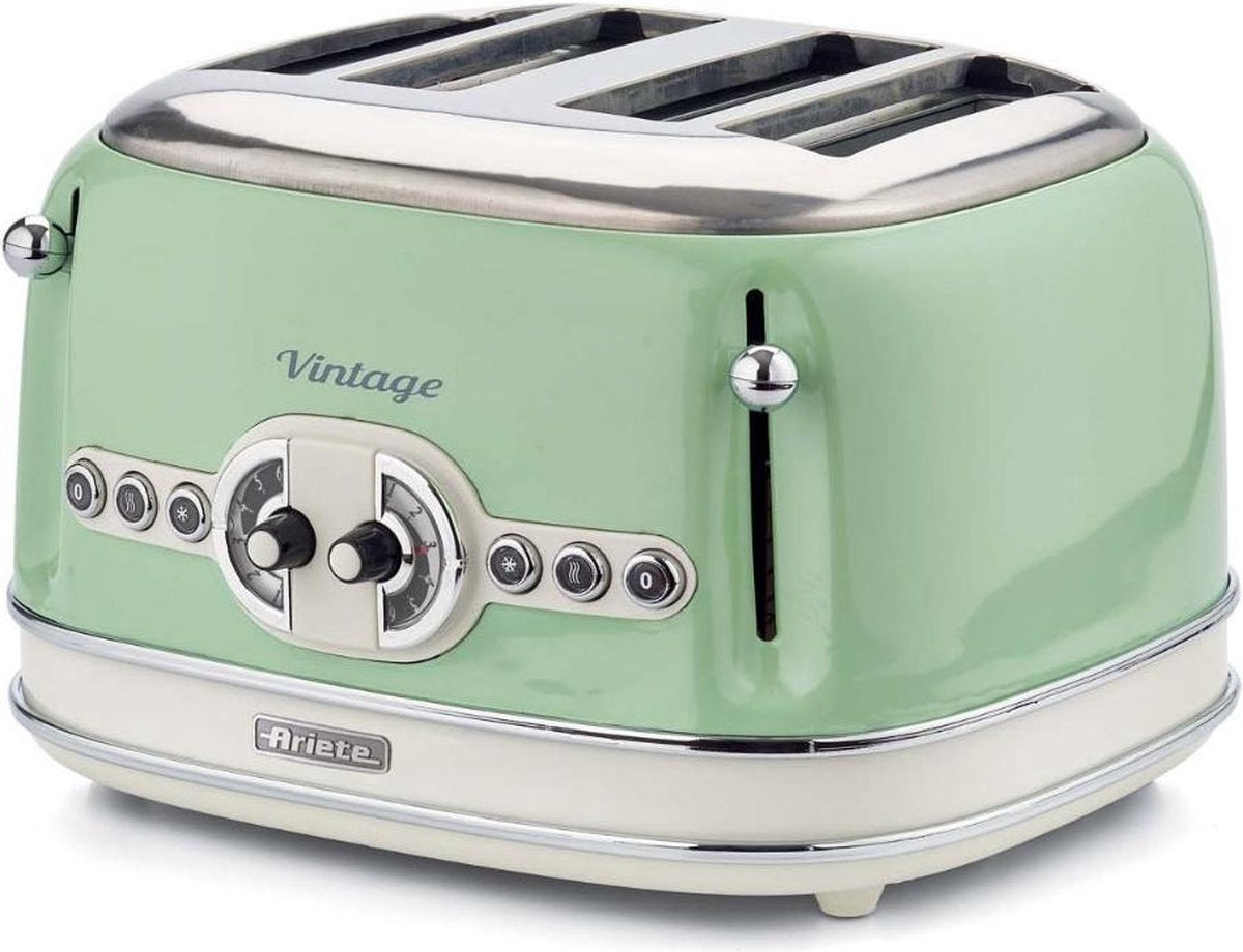 Ariete Vintage Bread Toaster 4 slices Green