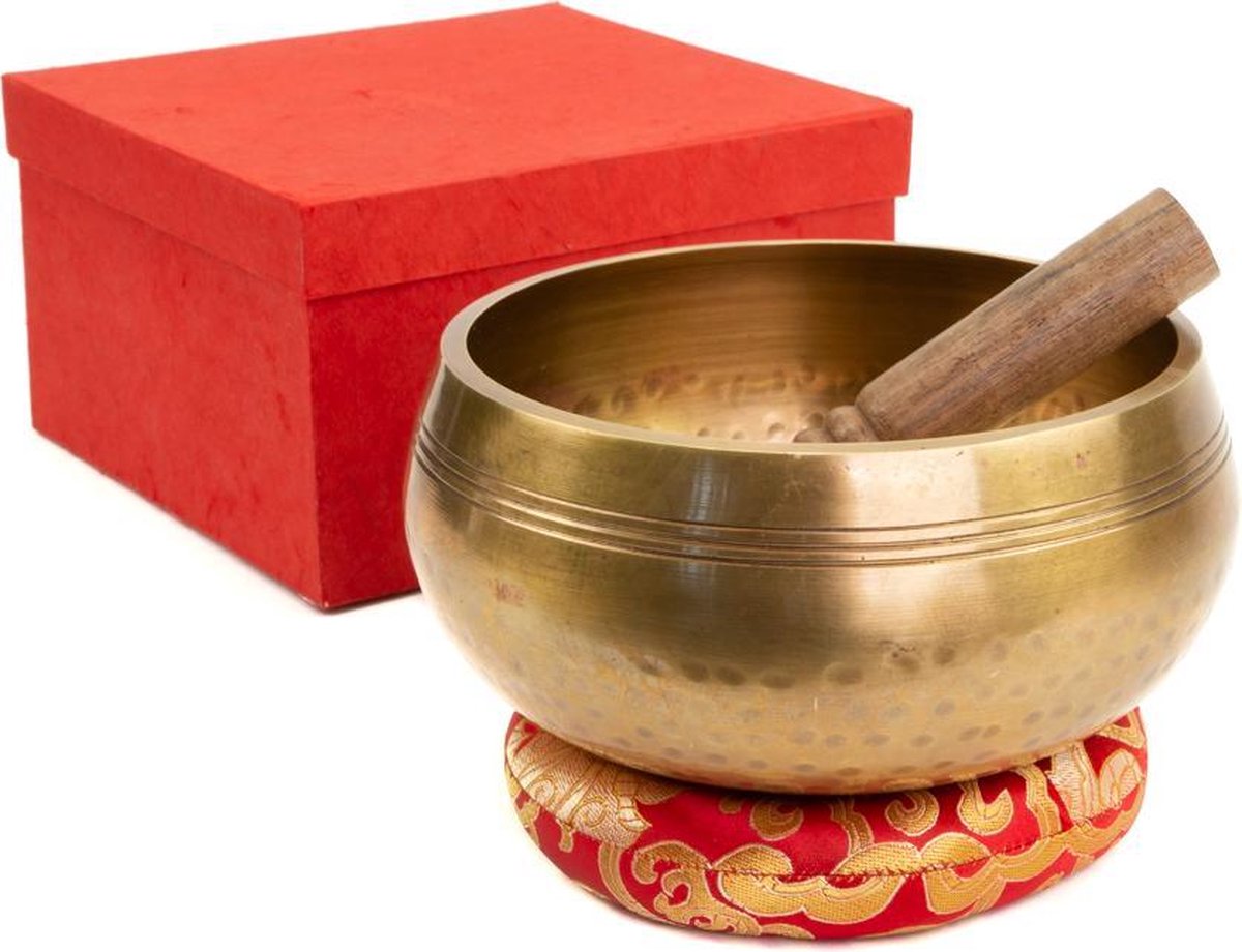 Klankschaal Geschenkset Handgemaakt – 19 cm