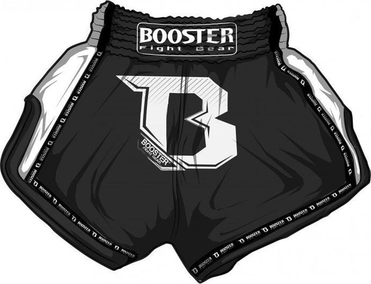 Booster TBT pro kickboksshort zwart extra extra large