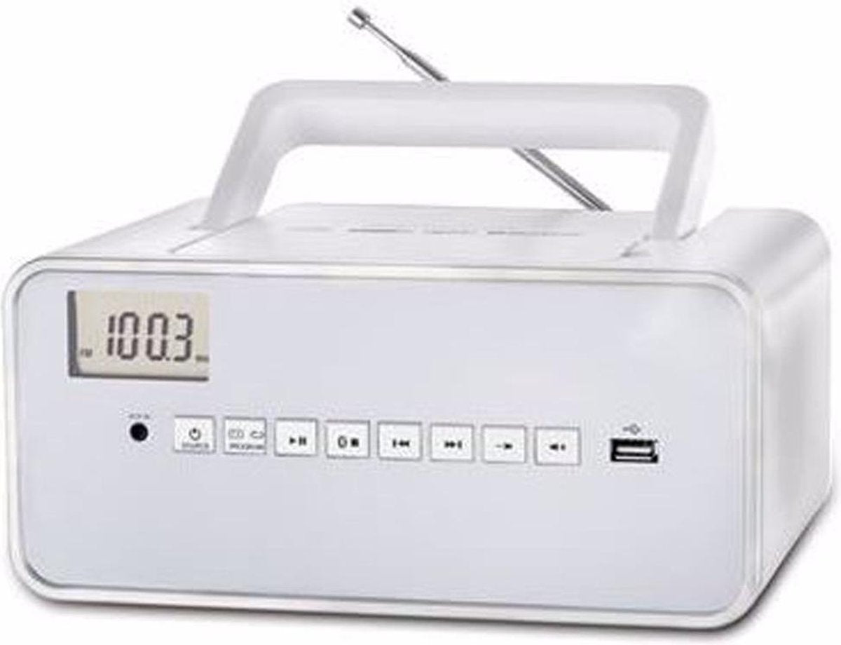 Dcybel portable radio Boom Box BT (Wit)