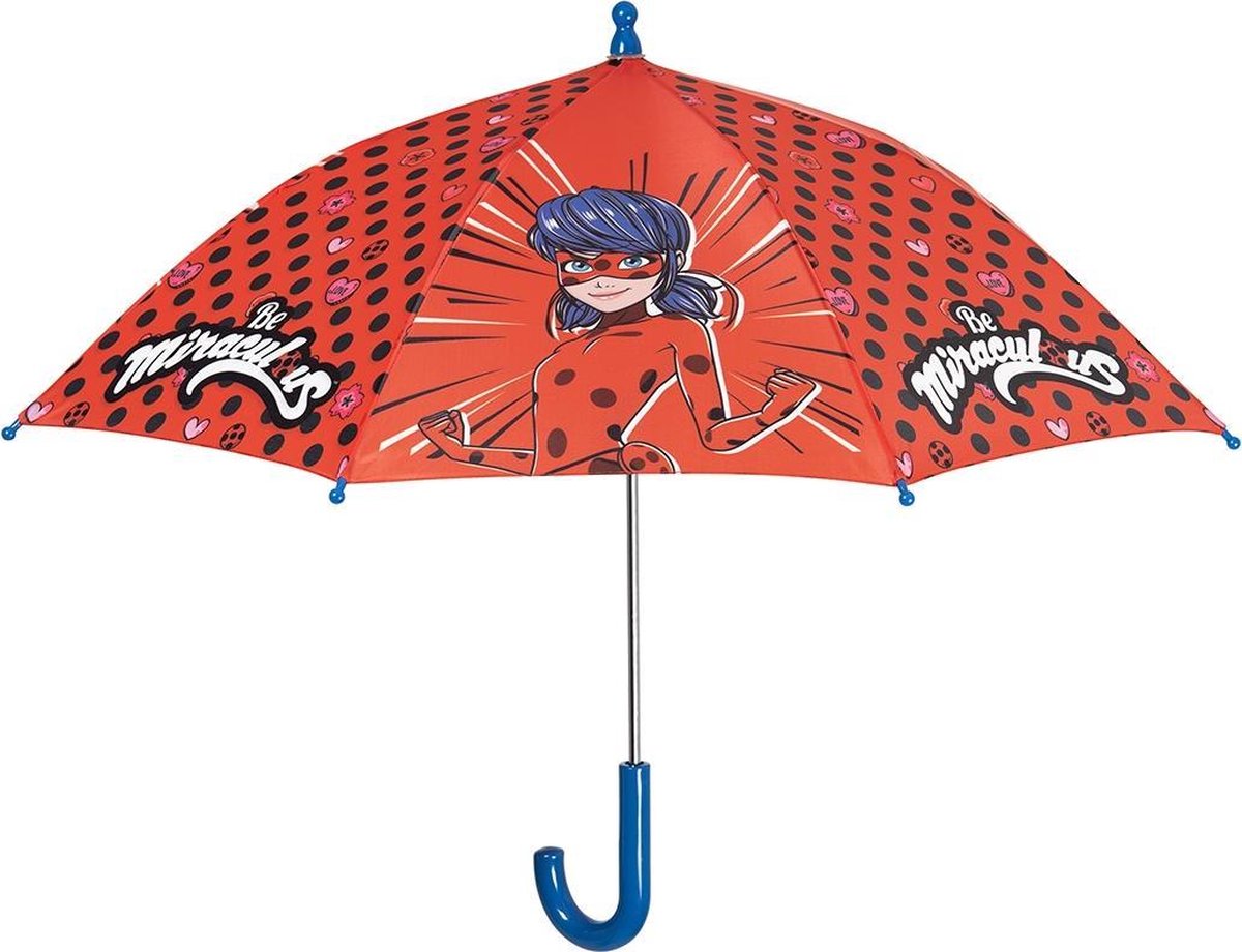 Zagtoon Paraplu Ladybug 76 Cm Meisjes Rood/zwart