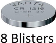 8 Stuks (8 Blisters a 1 st) Varta CR1216 Wegwerpbatterij Lithium