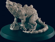 3D Printed Miniature - Giant Rat - Dungeons & Dragons - Beasts and Baddies KS