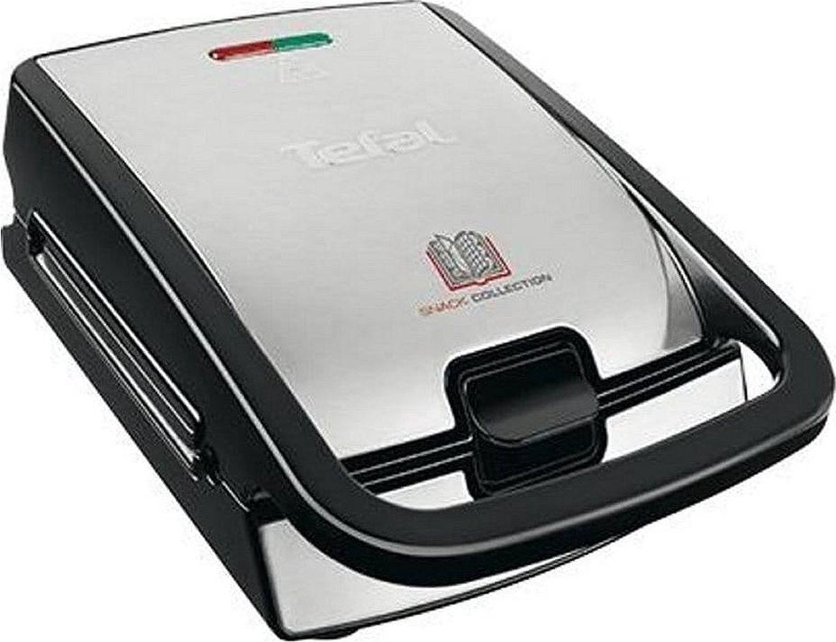 Tefal SW852D Snack Collection Wafelijzer Zwart/RVS