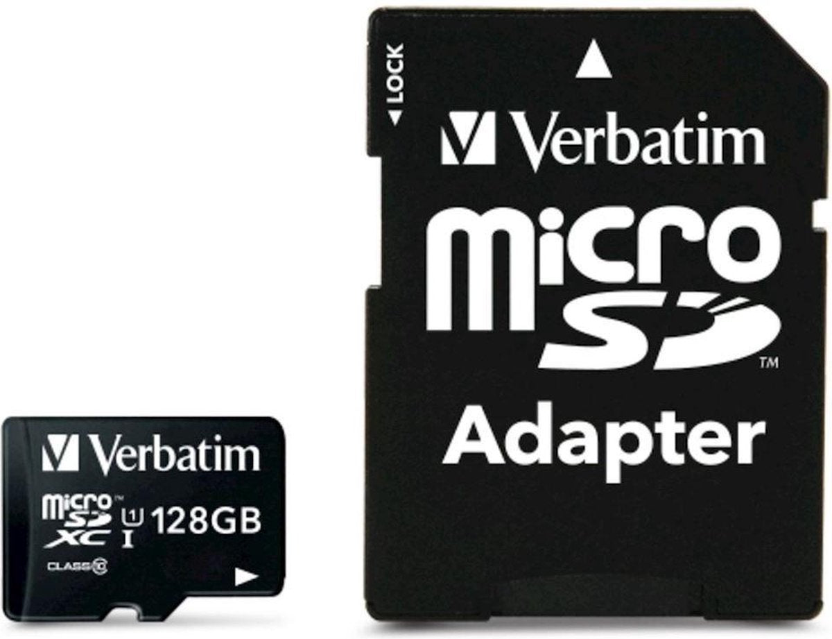 Verbatim Micro SDXC UHS-1 geheugenkaart / 128GB