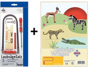 Pebaro Figuurzaagset met Wilde Dieren Thema Houtplaten A040005