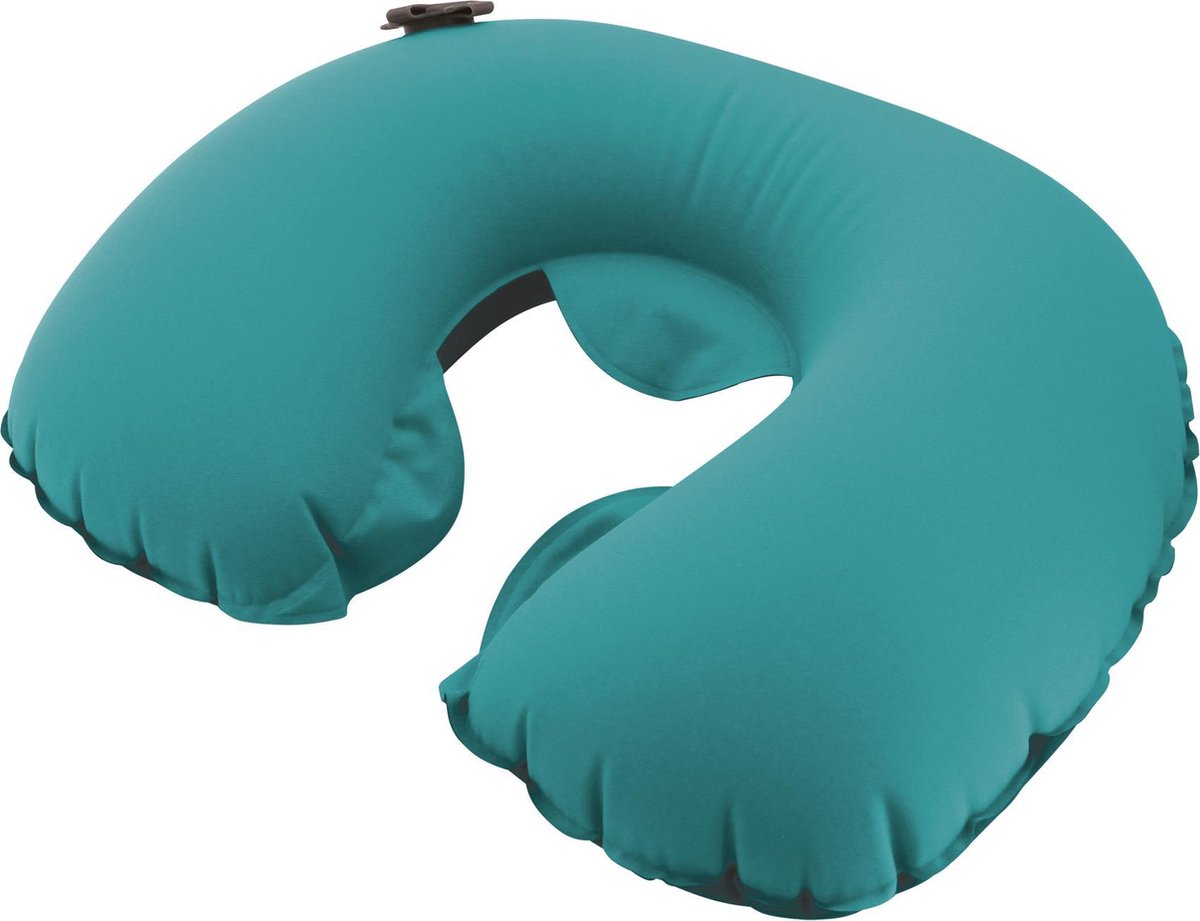Travelsafe nekkussen opblaasbaar - soft - turquoise