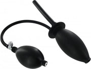 XR Brands - Clean Stream - Inflatable Enema Plug - Silicone - Black