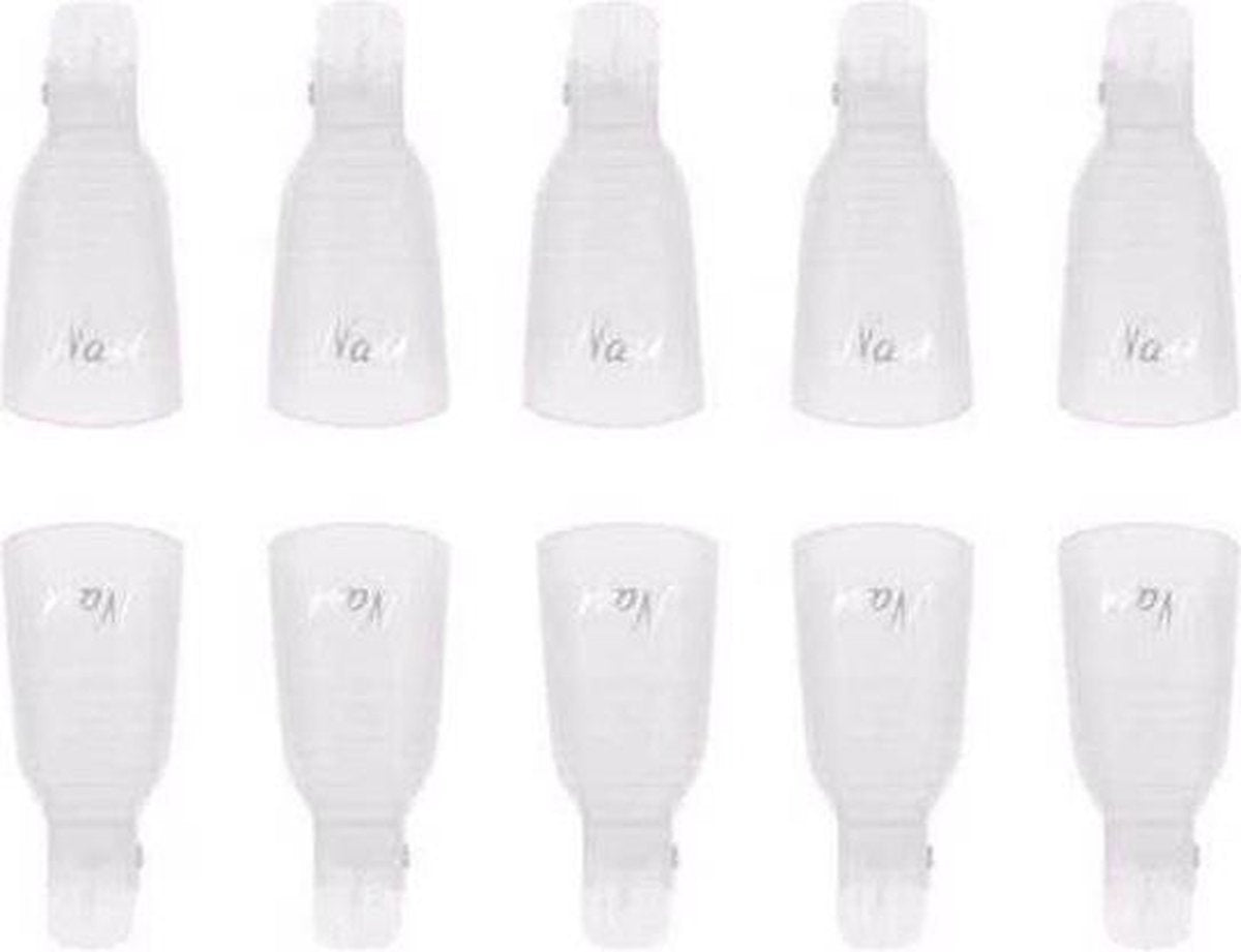 Herbruikbare nagellak remover dissolvant removal clips