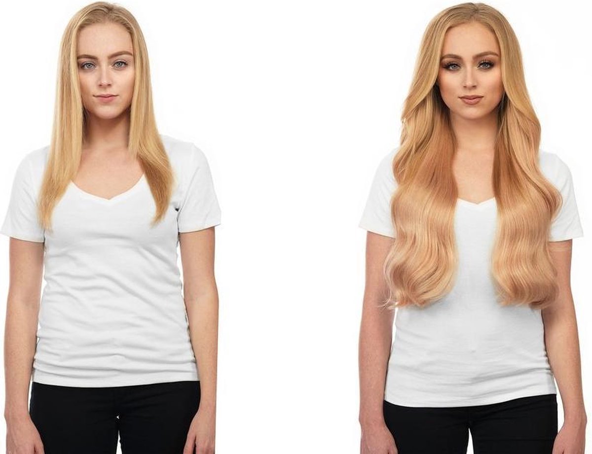 Clip in Hair Extensions 160GRAM ECHT HAAR 60cm dik&vol tot in de punten kl.A27/613