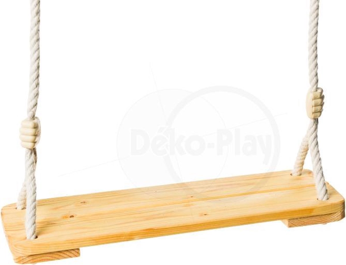 Déko-Play houten schommelplank met 12mm PH touwen