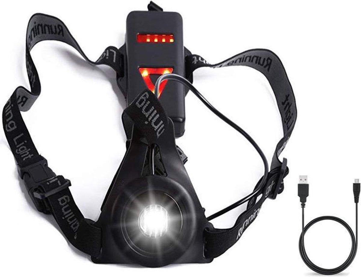 LOUZIR Hardloop verlichting- reflecterend vest LED - Hardloopvest - Hardloop Licht - Hardloopverlichting