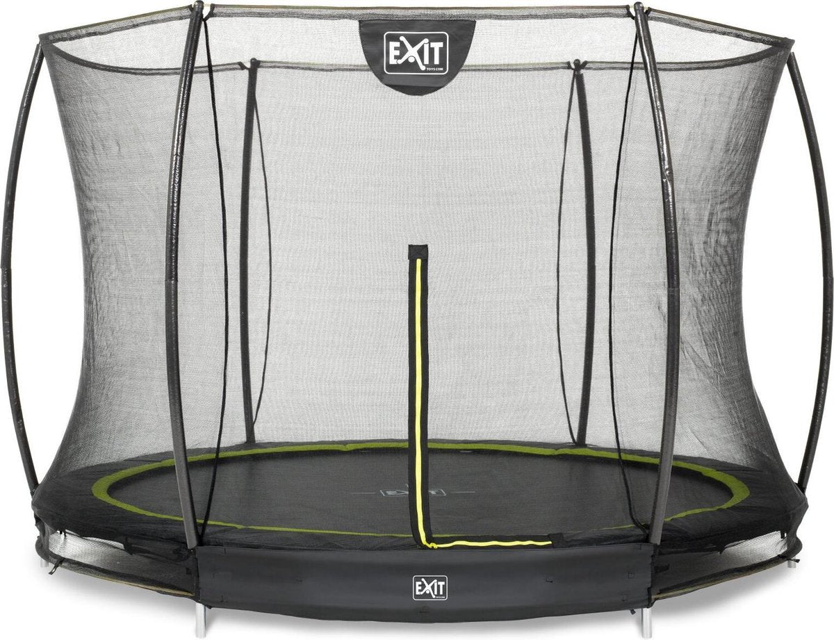 Trampoline EXIT Silhouette inground - ø244cm+net - zwart