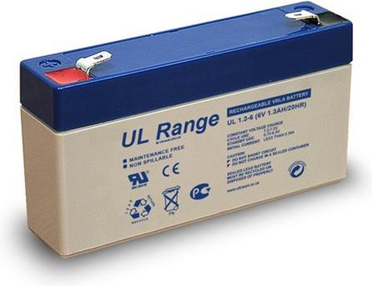 Ultracell VRLA/Loodaccu UL 6v 1300mAh