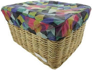 Box L Colored Triangles voor fietsmand of fietskrat
