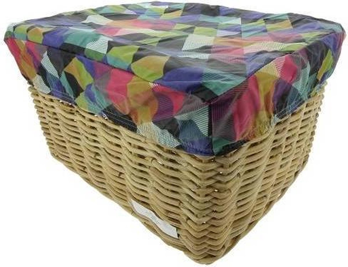 Box L Colored Triangles voor fietsmand of fietskrat