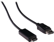 Transmedia DisplayPort 1.1 naar HDMI 1.3 kabel (Full HD 1080p) / zwart - 1