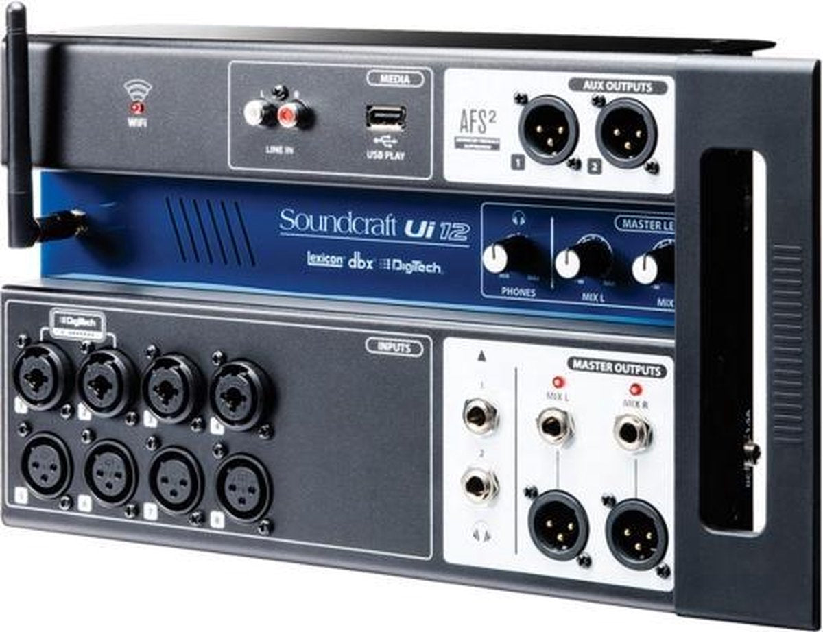 Soundcraft Ui12 12channels Zwart